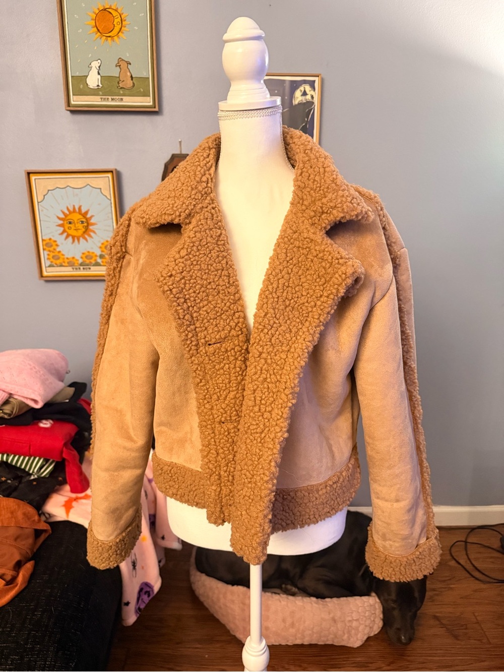 wild fable Tan Teddy Sherpa Jacket